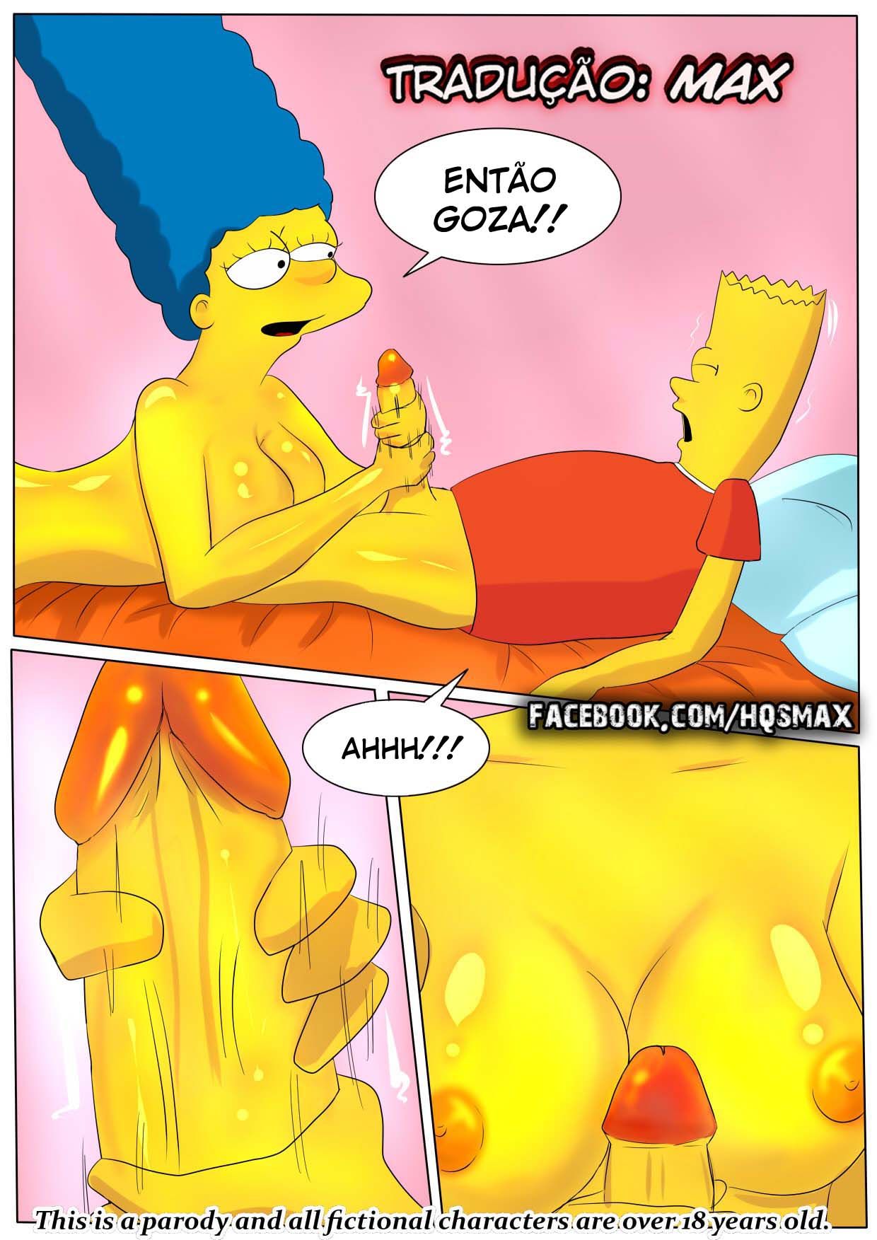 Bart comendo à mamãe no HQ erótico