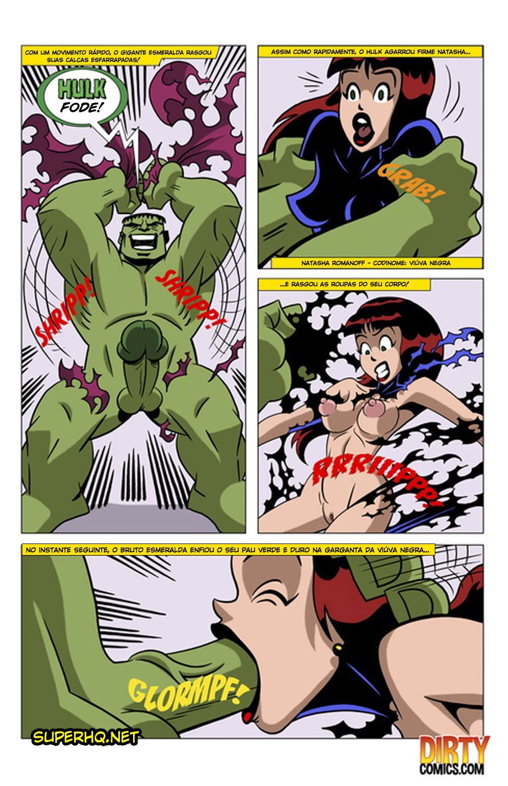 Hulk fode Natasha em HQ Erótico - Foto 5