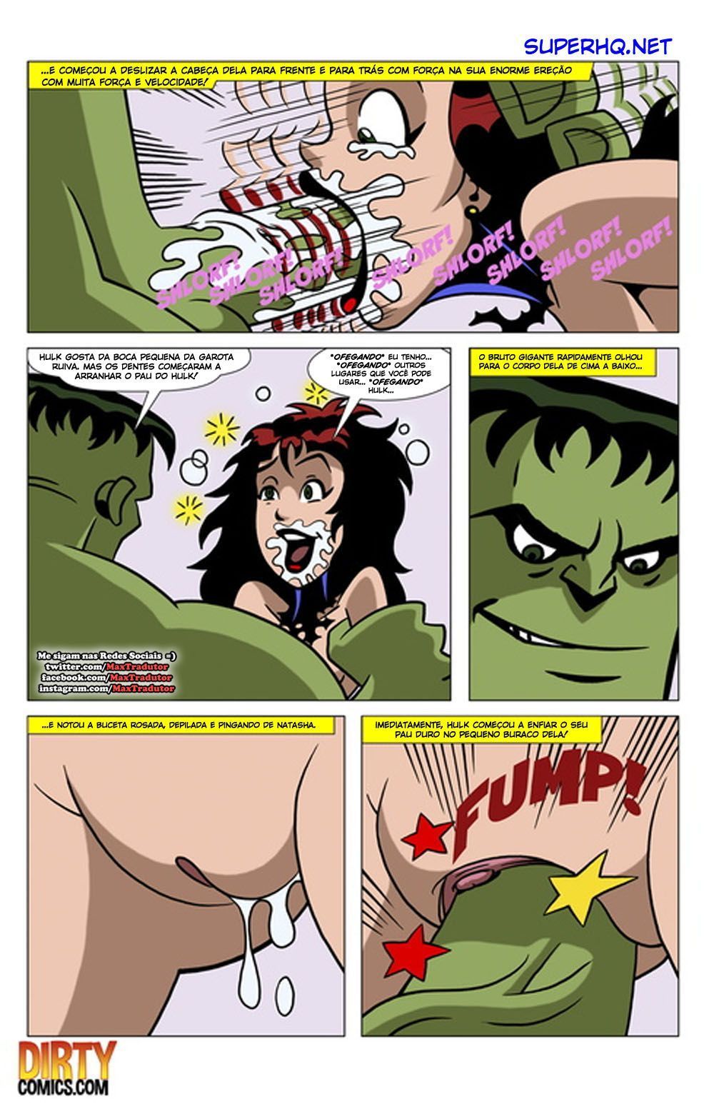 Hulk fode Natasha em HQ Erótico - Foto 6