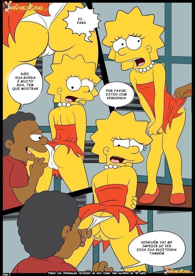 Neguinho da escola comendo Marge Simpson - Foto 2