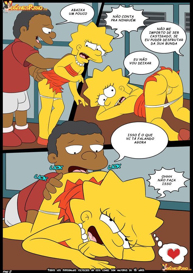 Neguinho da escola comendo Marge Simpson - Foto 3