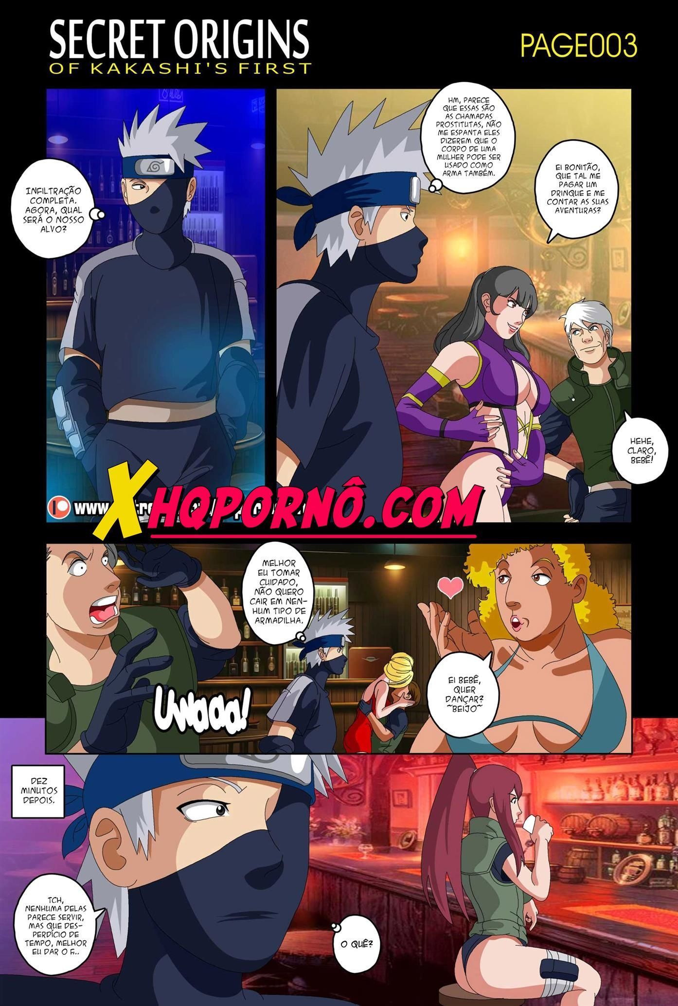 Naruto Pornô: Kakashi o ninja virgem - Foto 3