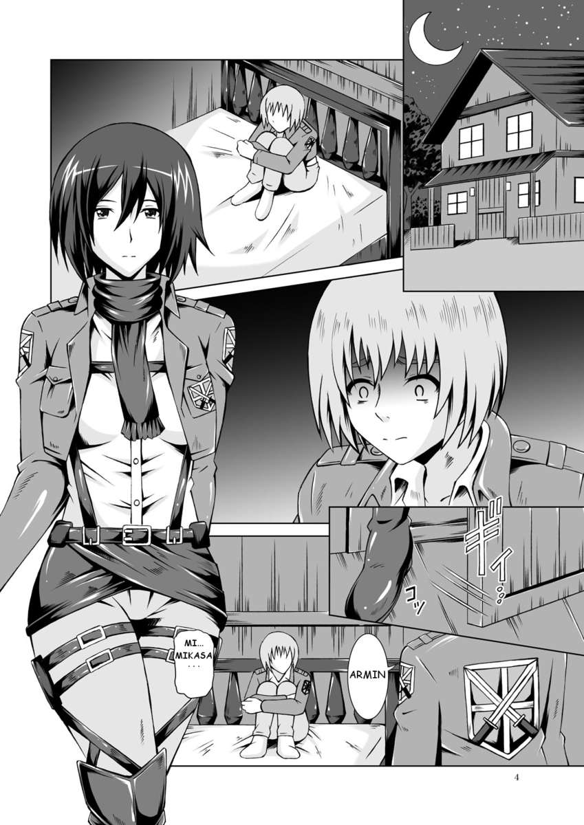 Mikasa transa com Armin - Foto 3