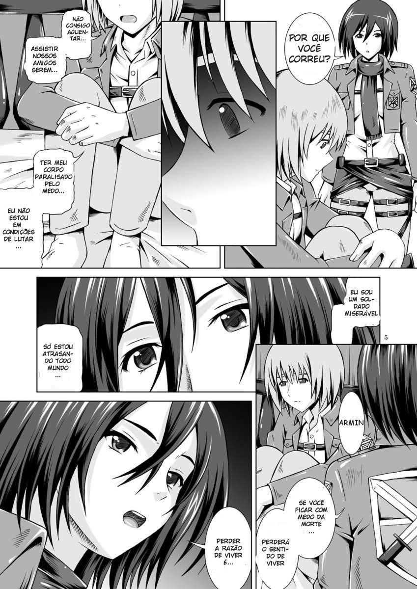 Mikasa transa com Armin - Foto 4