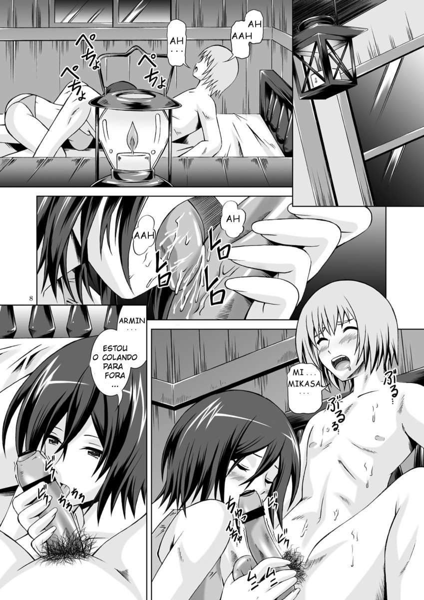 Mikasa transa com Armin - Foto 8