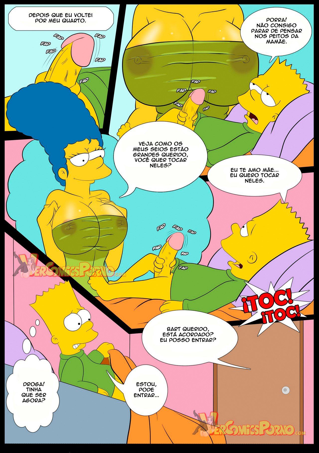 Bart desejando à mamãe