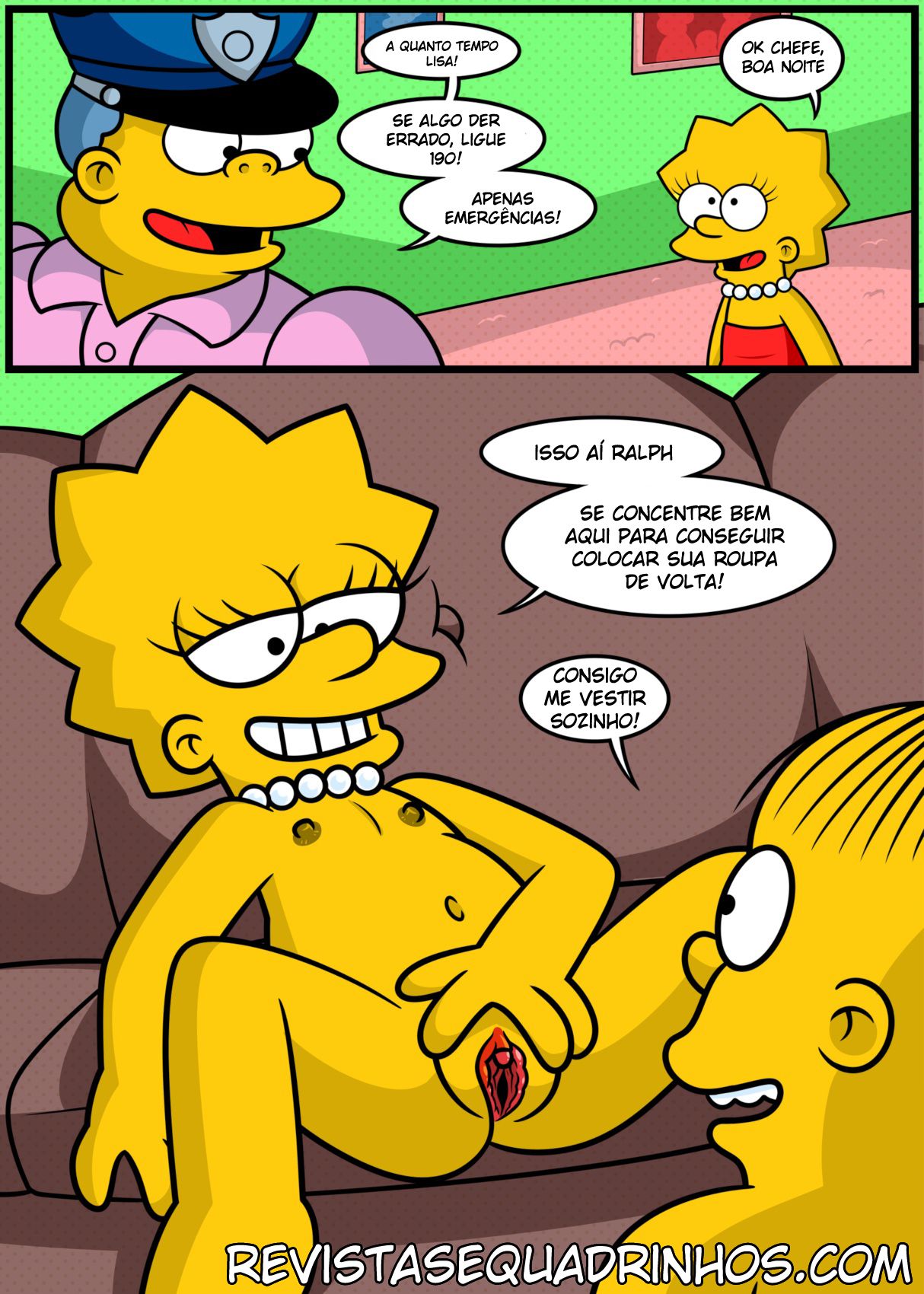 Lisa Simpson babá puta