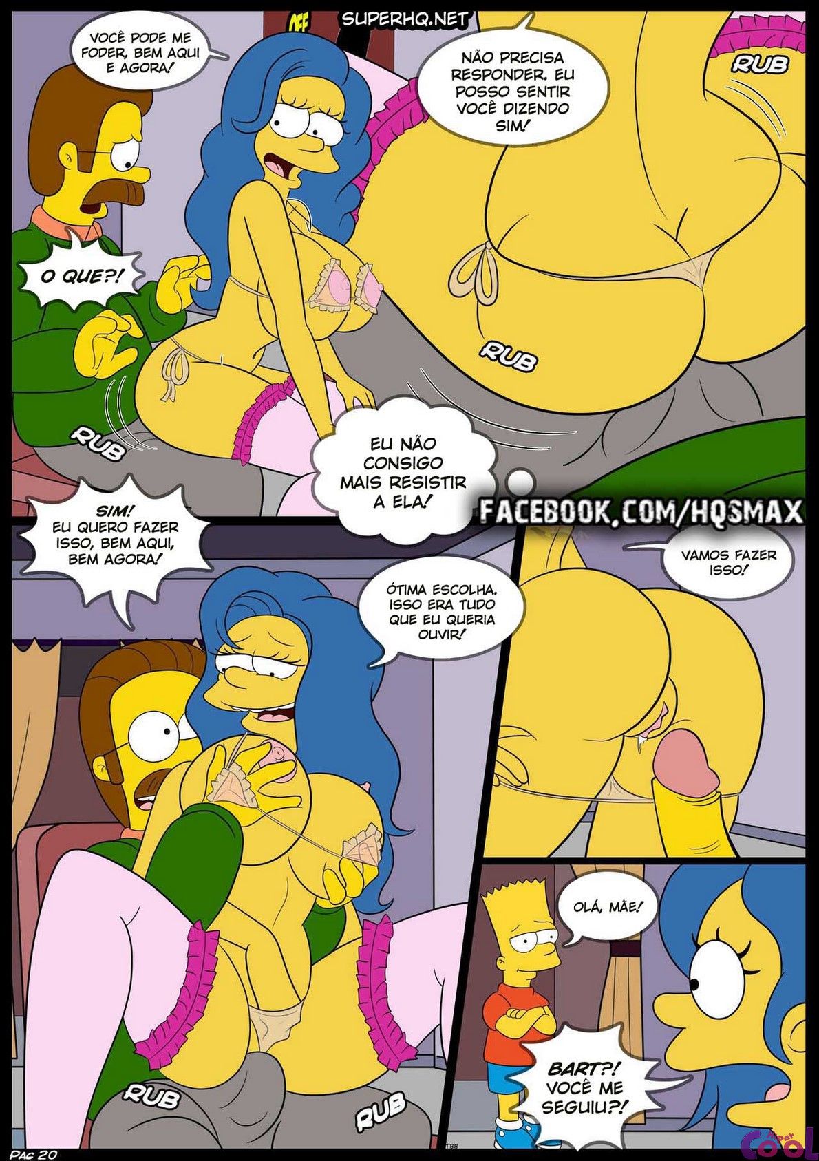 Simpsons HQ Erótico: Casadas na disputa 02 - Foto 21