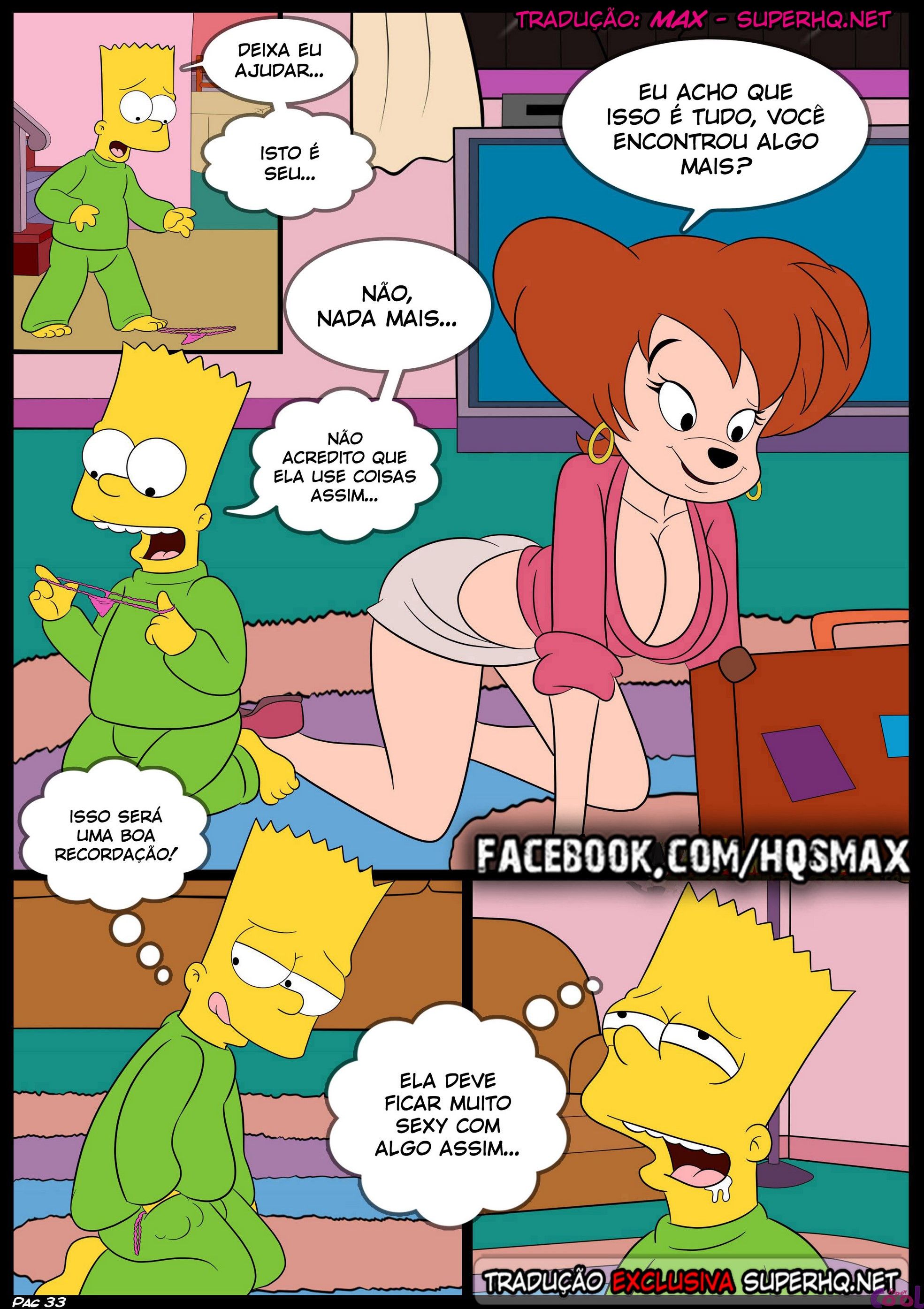 Simpsons HQ Erótico: Casadas na disputa 02 - Foto 34