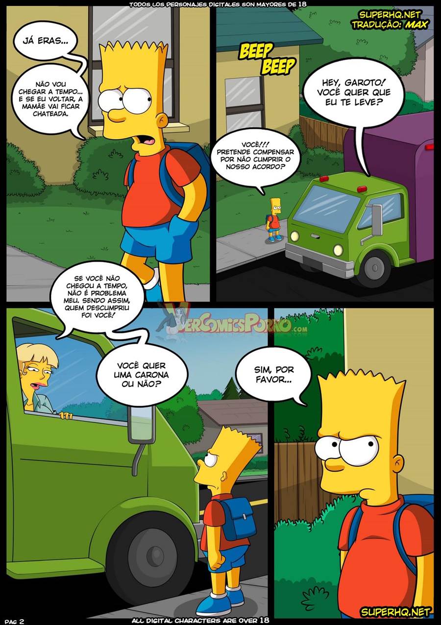 Simpsons Pornô: Dia de sexo do Bart - Foto 3