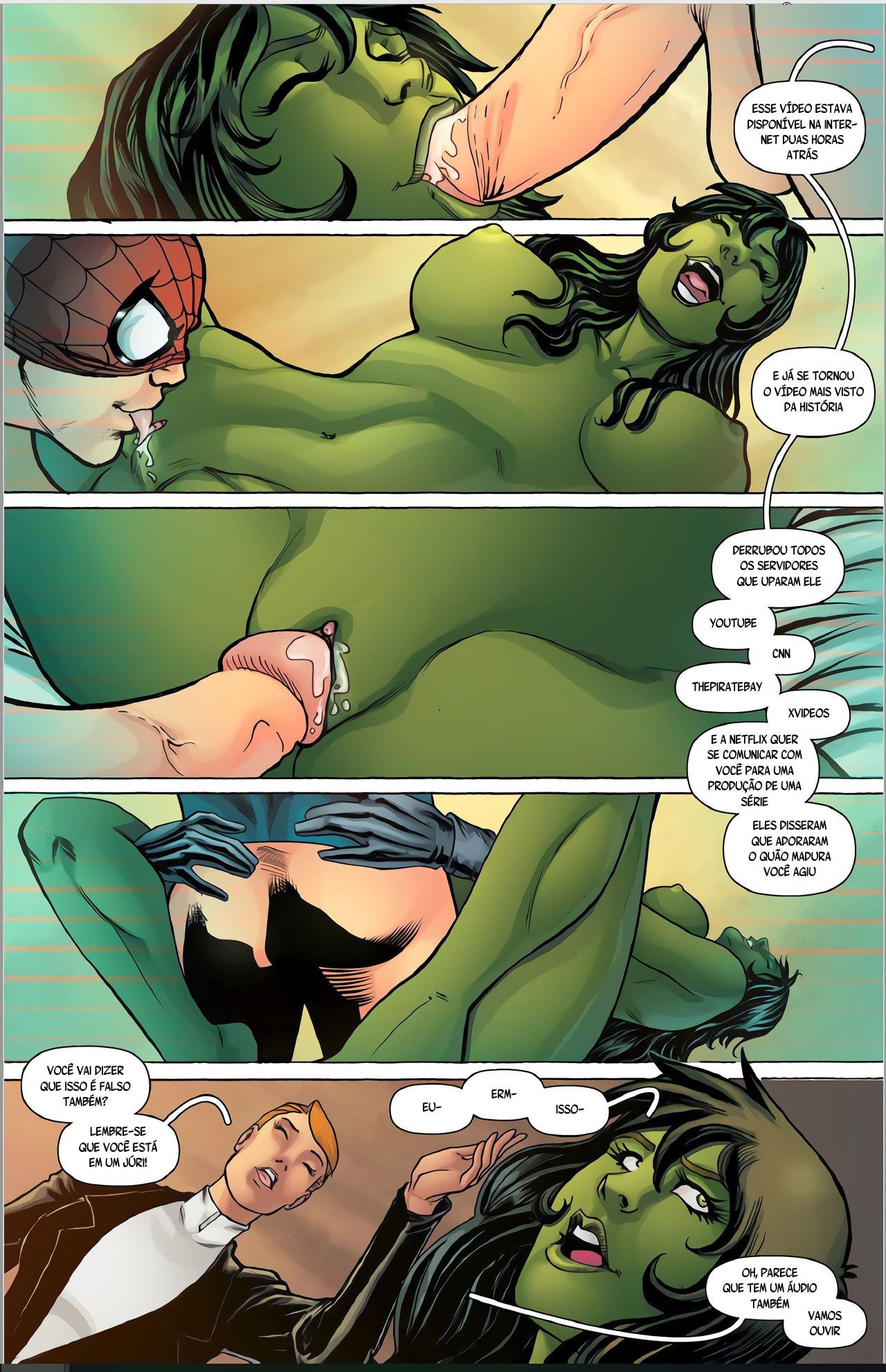 She-Hulk com tesão