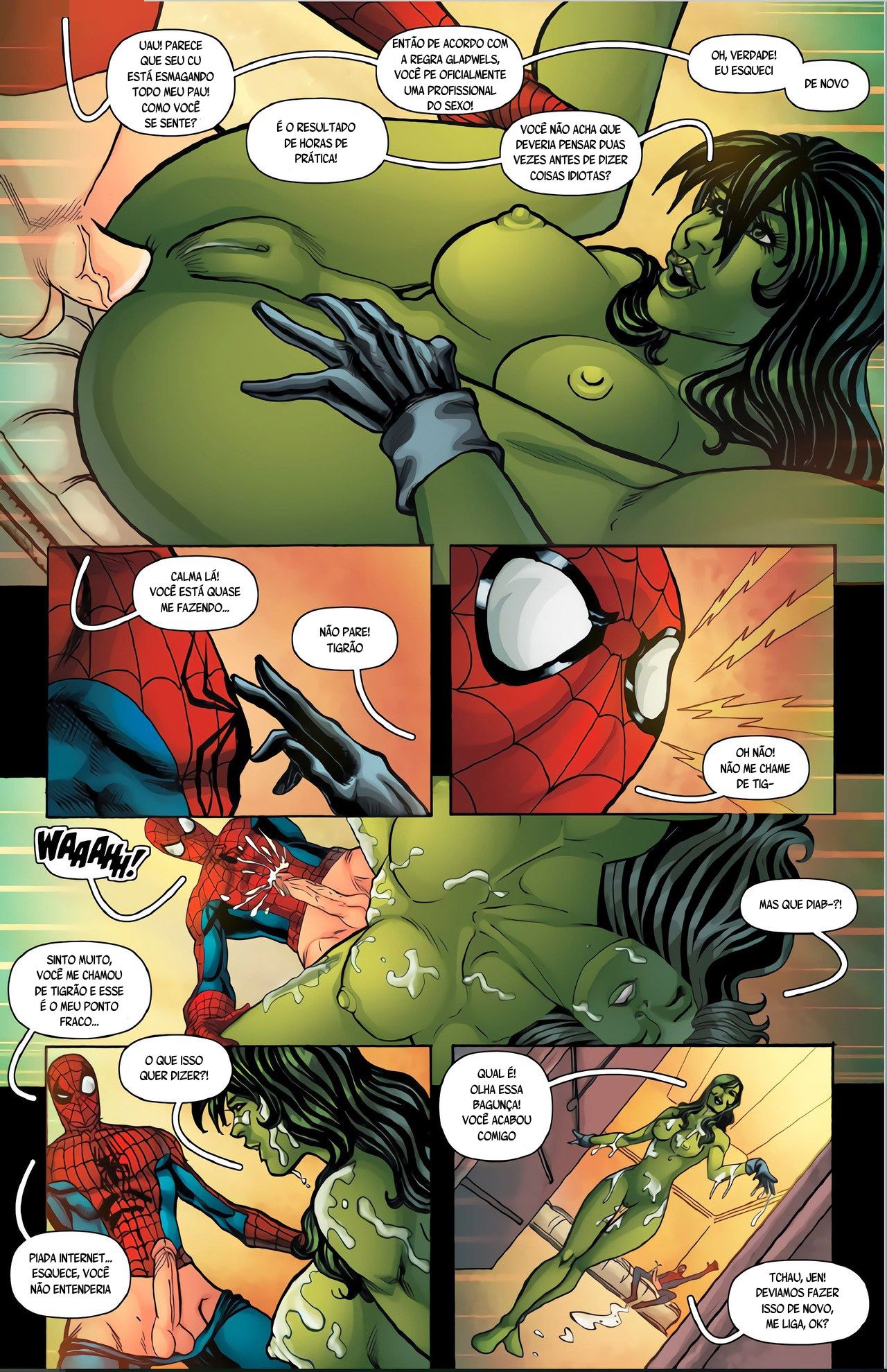 She-Hulk com tesão