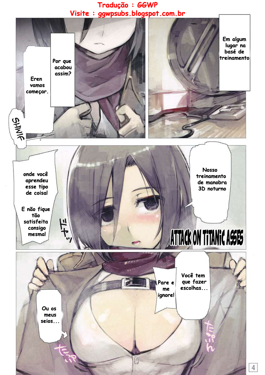 Eren deseja à bunda da Mikasa - Foto 2
