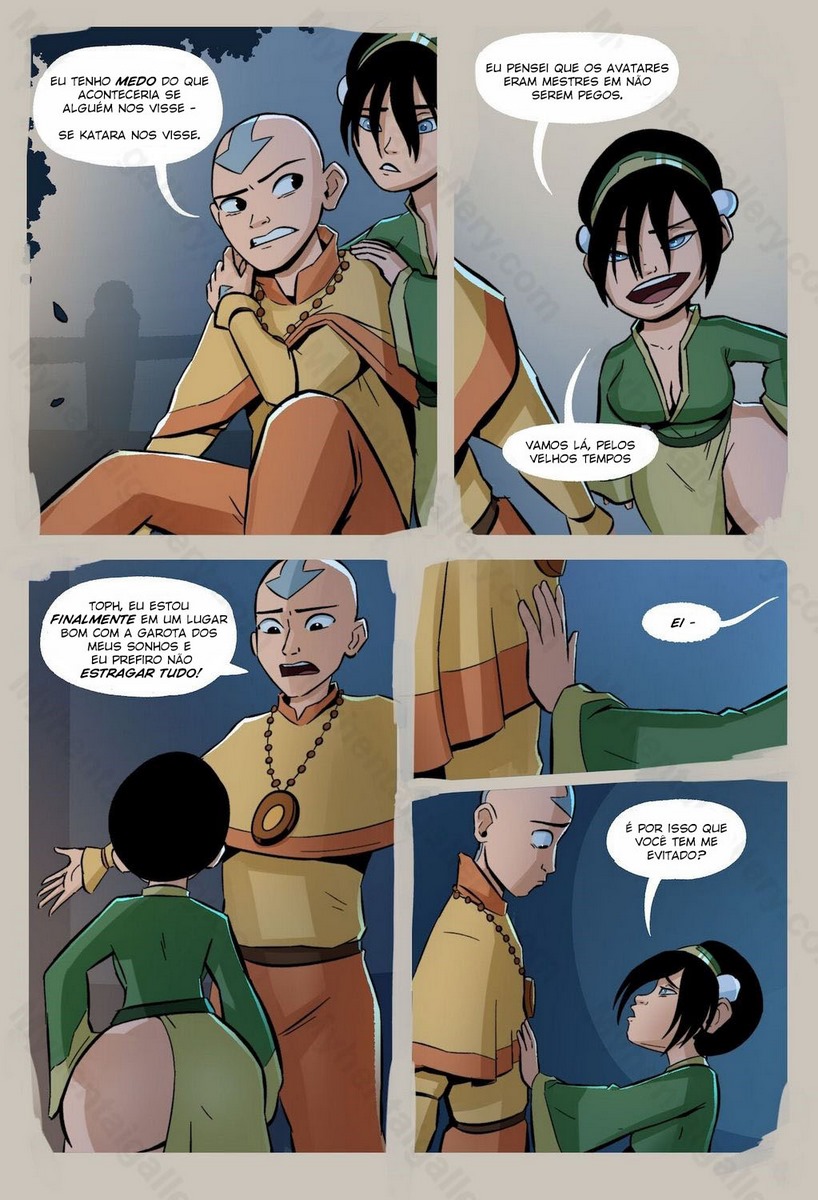 Cartoon Pornô Avatar Aang
