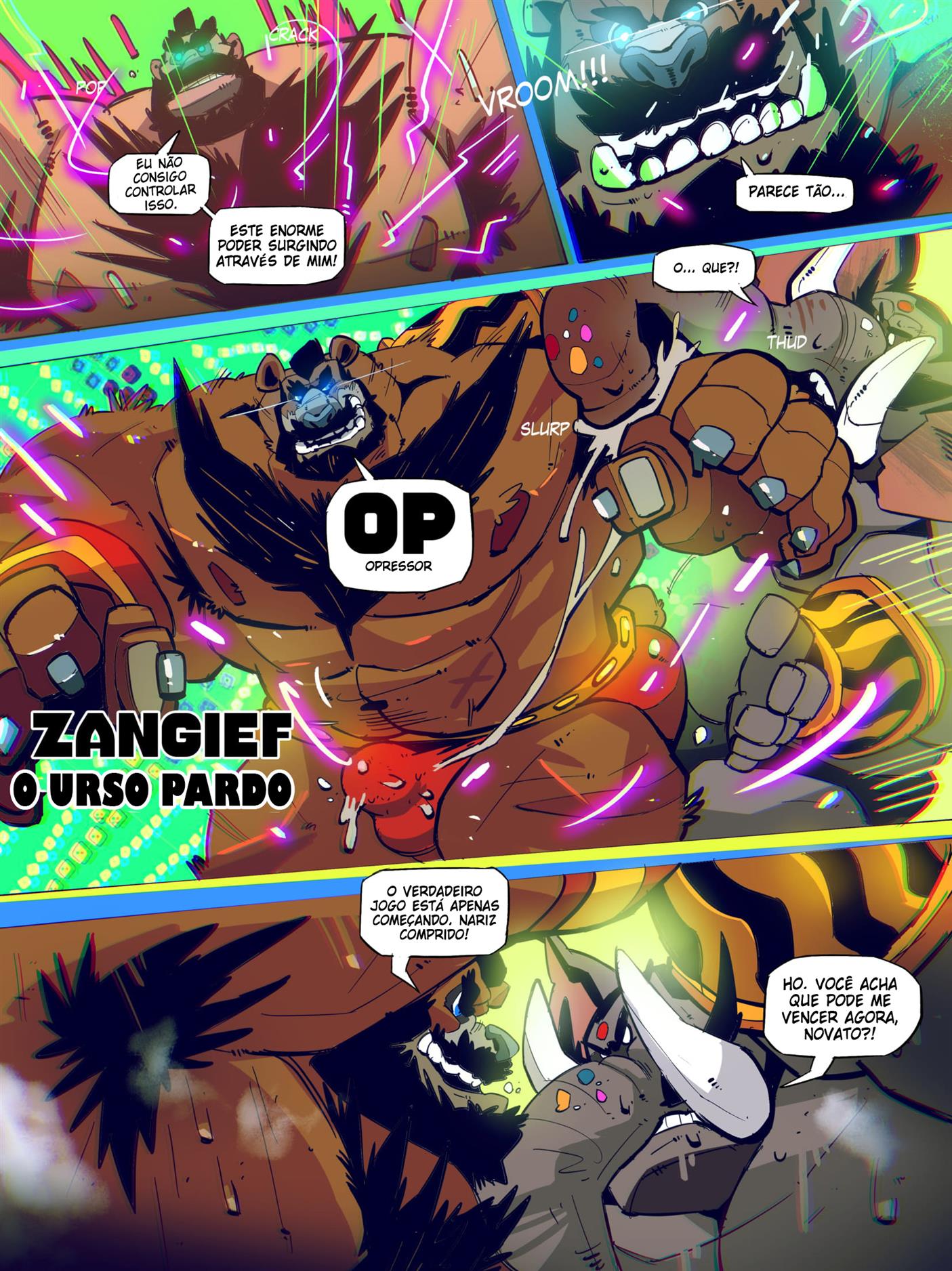 Street Fighter Hentai Gay: Guerra dos peludos