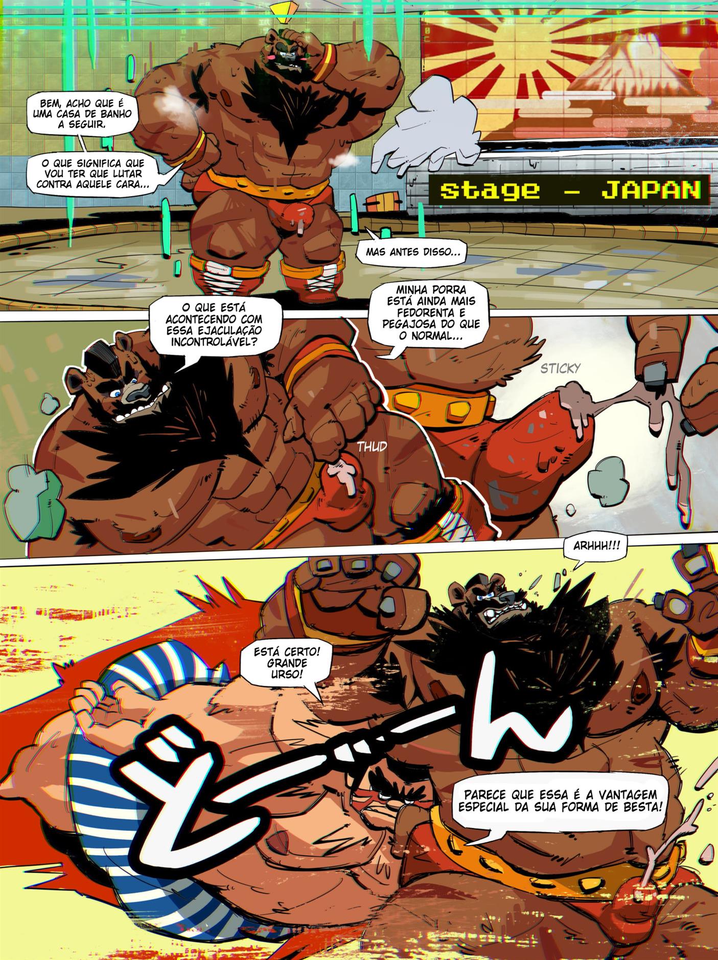 Street Fighter Hentai Gay: Guerra dos peludos - Foto 19