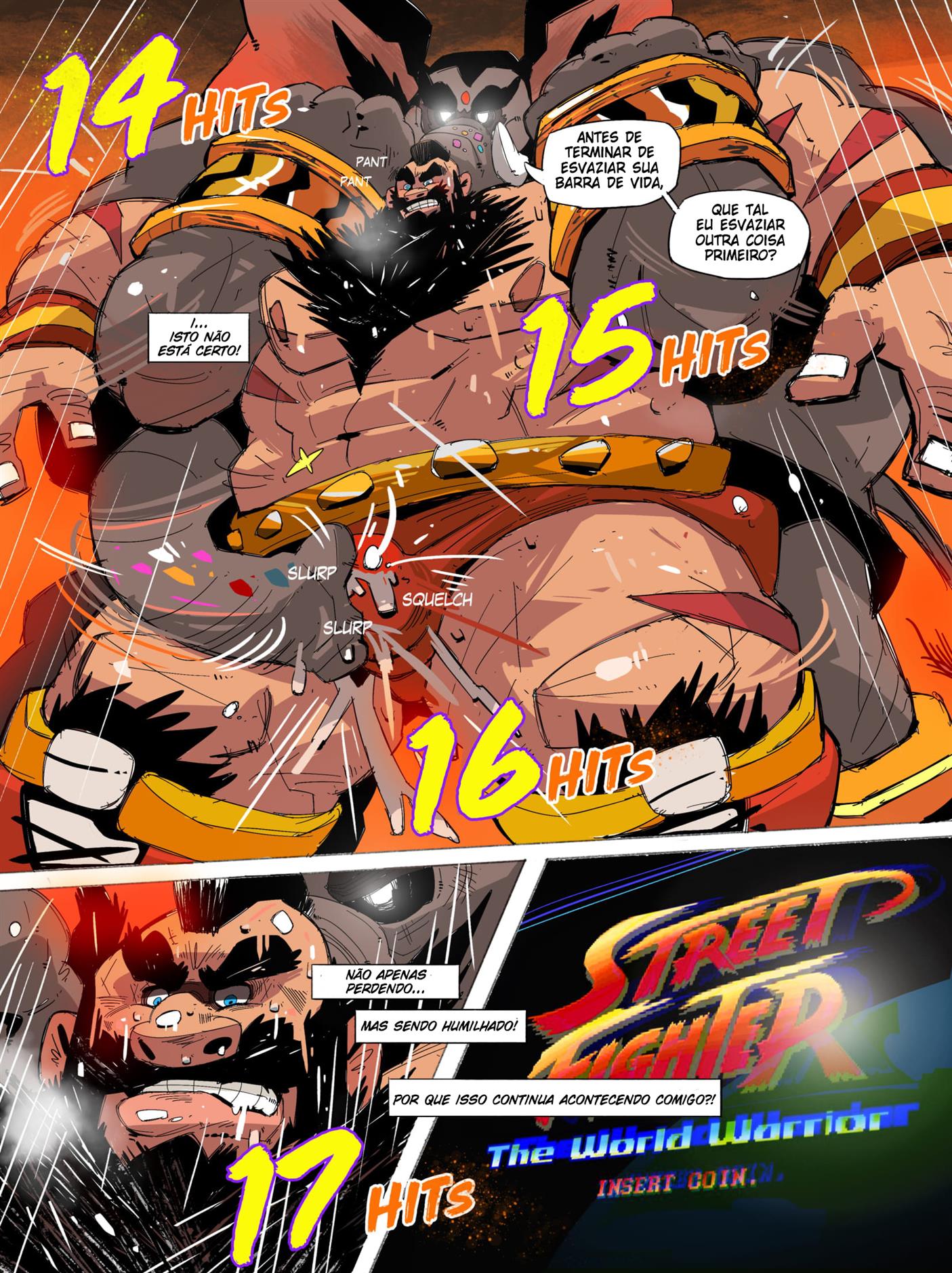 Street Fighter Hentai Gay: Guerra dos peludos - Foto 3