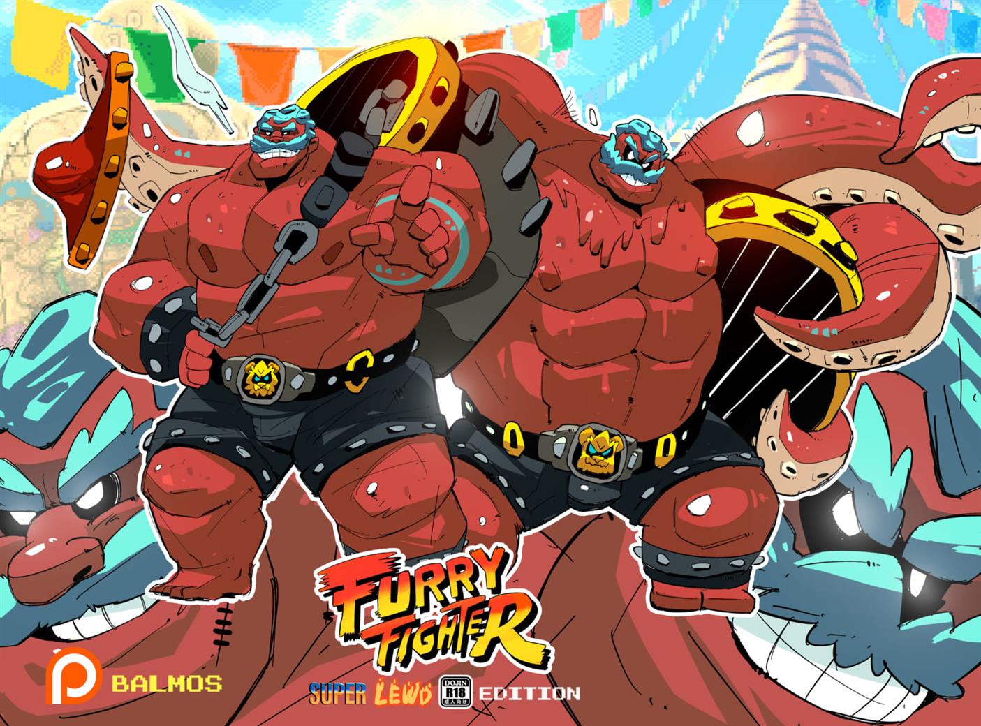 Street Fighter Hentai Gay: Guerra dos peludos - Foto 40