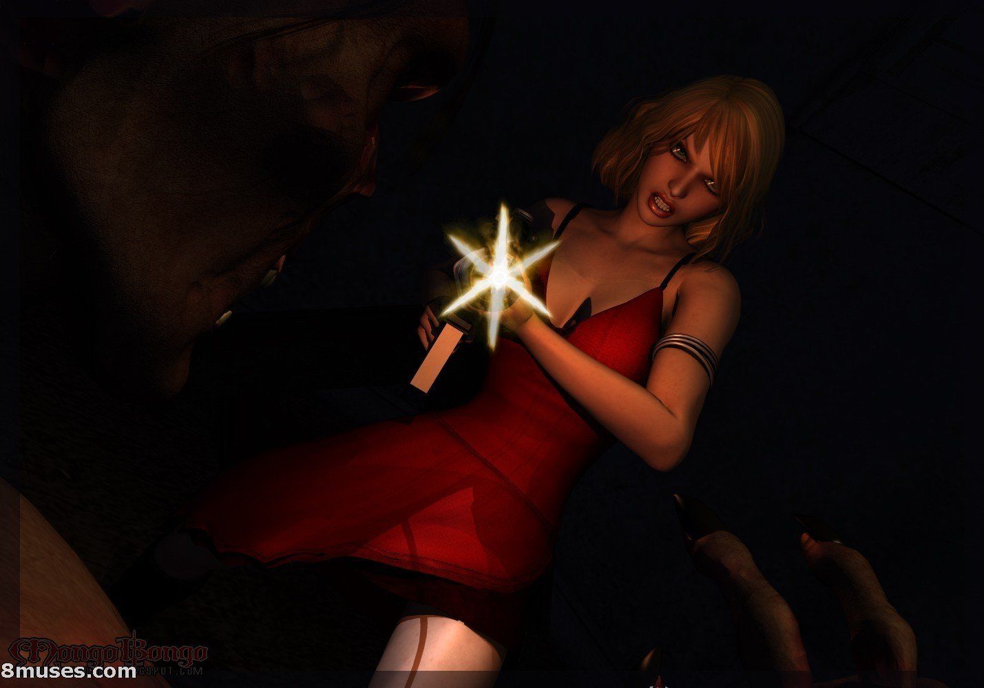 Resident Evil Pornô: Zumbi estupra Claire Redfield - Foto 2