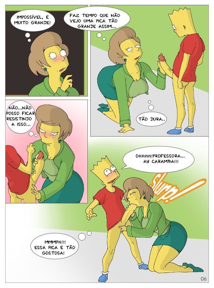 Bart Simpson fode sua professora na escola - Foto 6