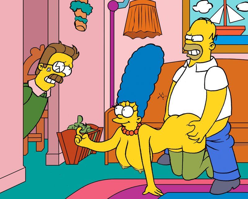 Marge transa com vizinho Ned - Foto 5