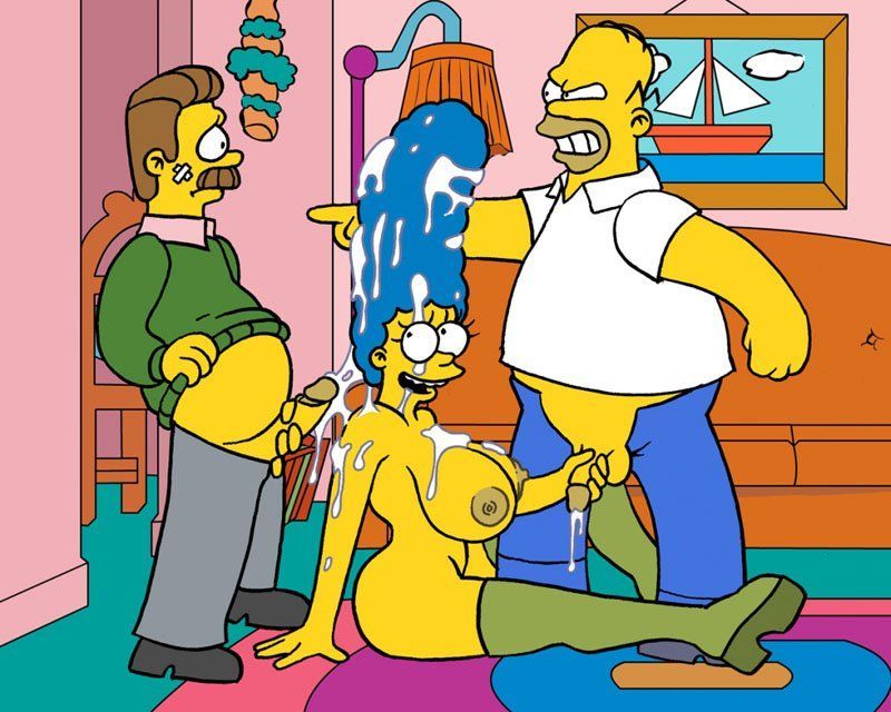 Marge transa com vizinho Ned
