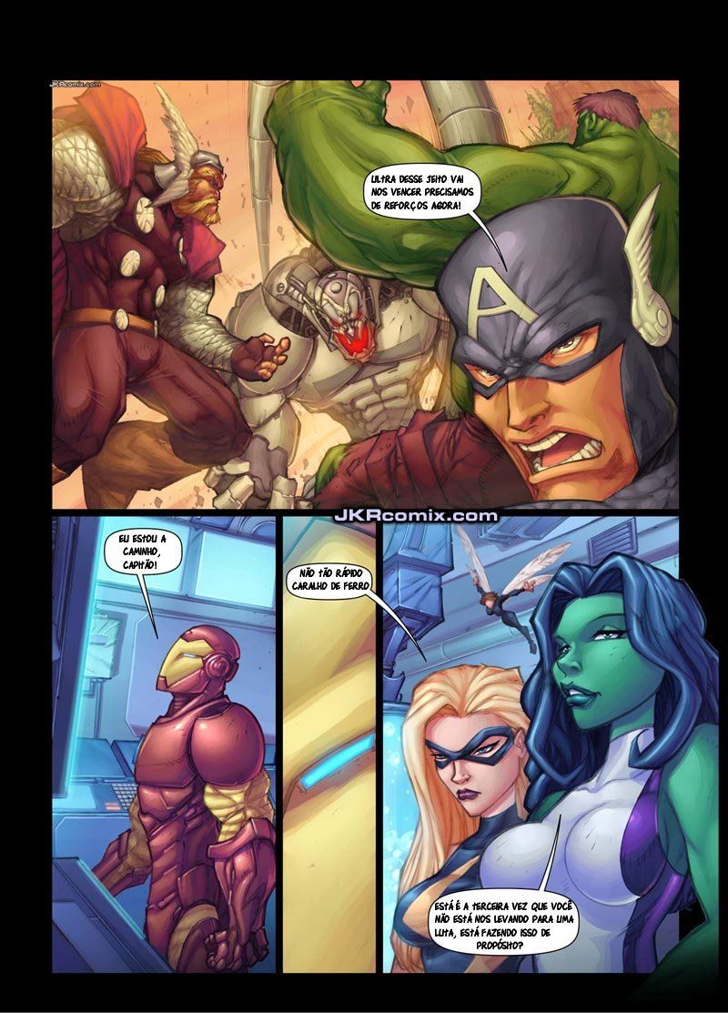 Vingadores HQ Pornô She-Hulk Transando