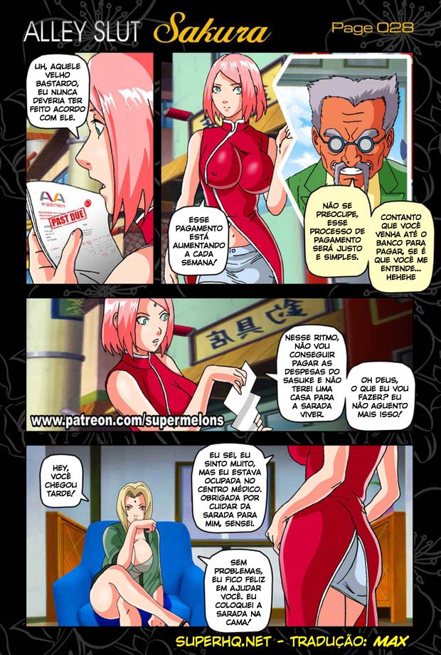Naruto Pornô: Sakura à prostituta do beco - Foto 29