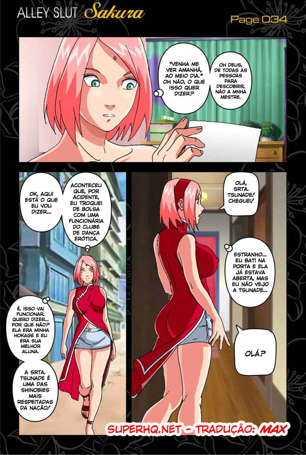 Naruto Pornô: Sakura à prostituta do beco - Foto 34