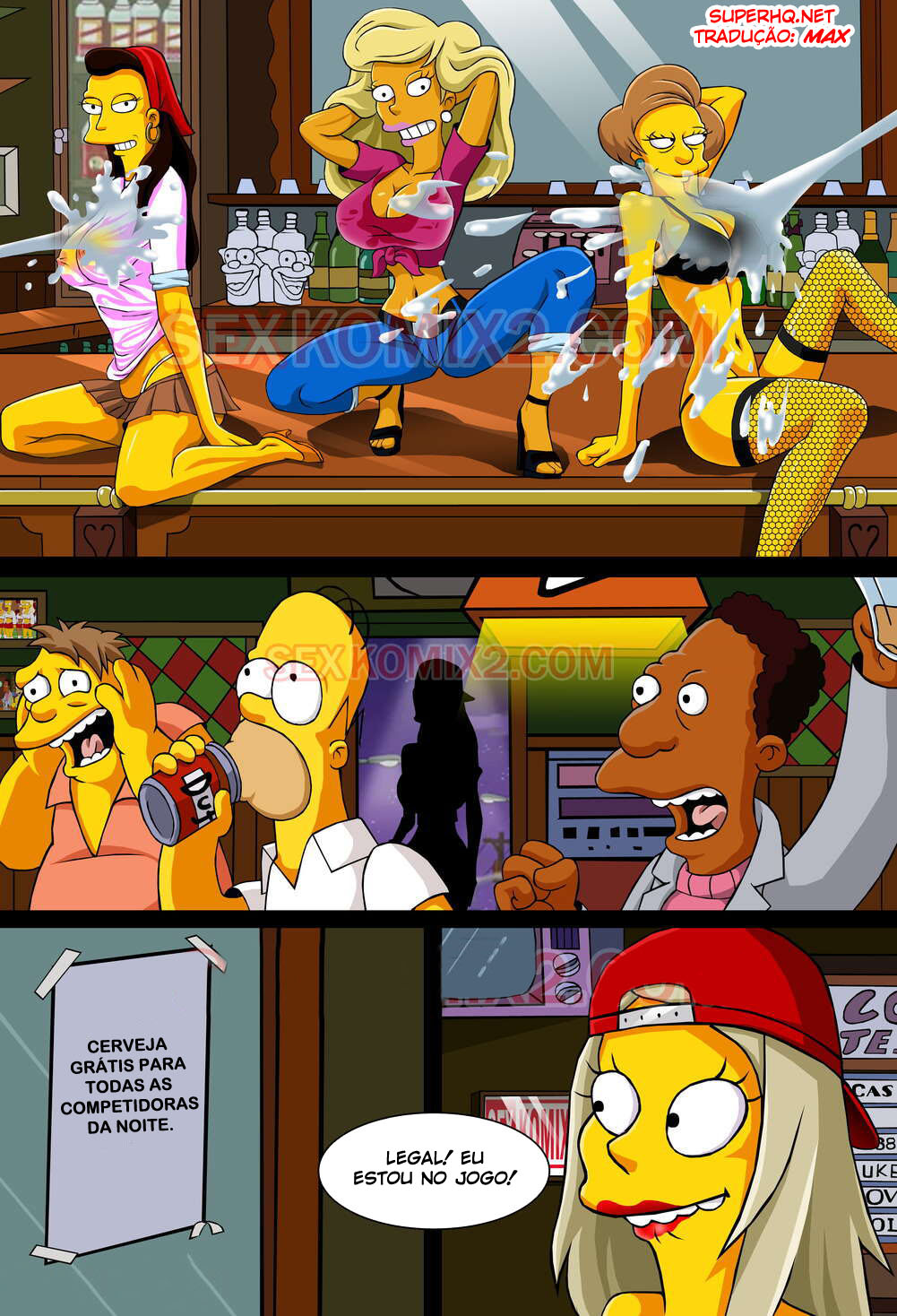 The Simpsons Pornô: Peitos na Springfield