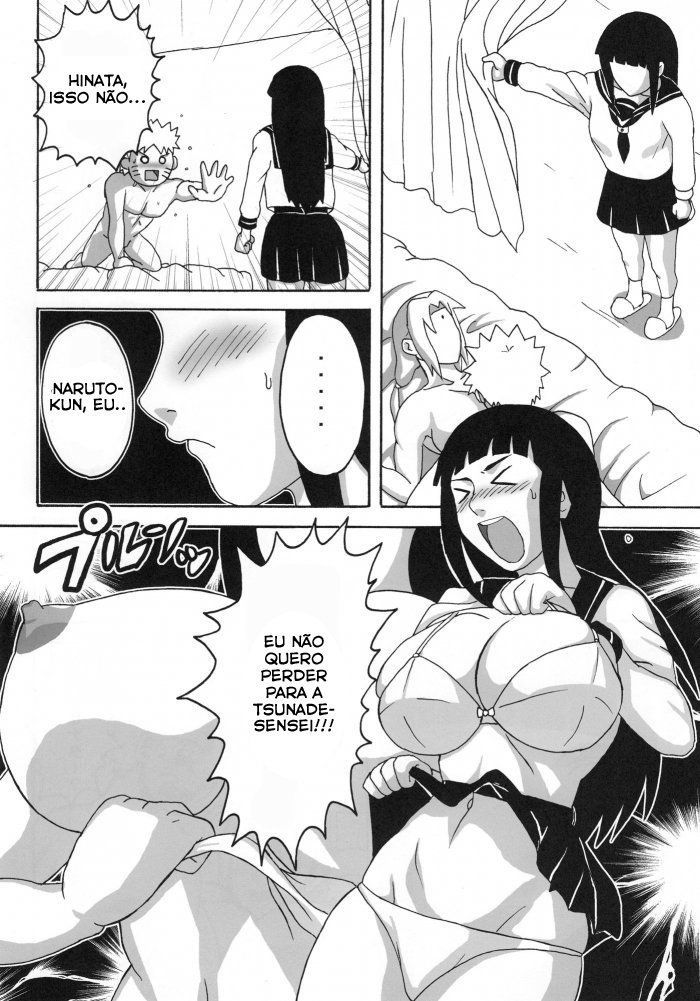 Naruto Pornô: Hinata entrega o cabaço