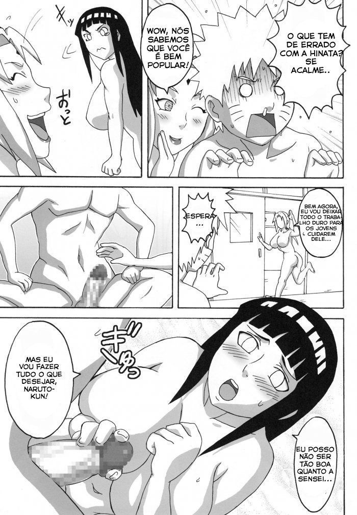 Naruto Pornô: Hinata entrega o cabaço