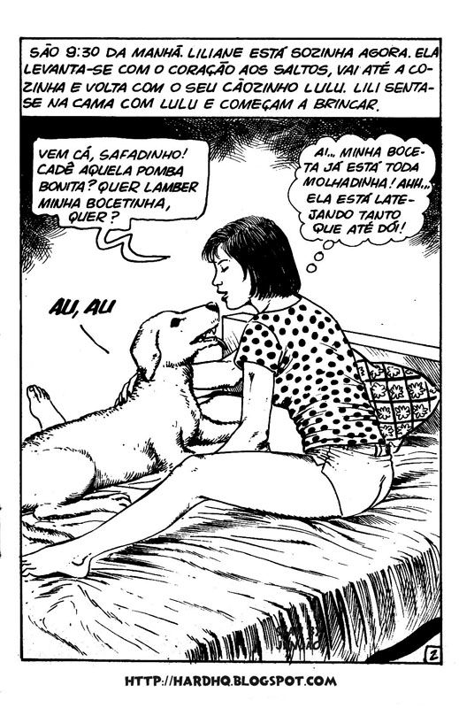Quadrinhos de Zoofilia: O cão amante