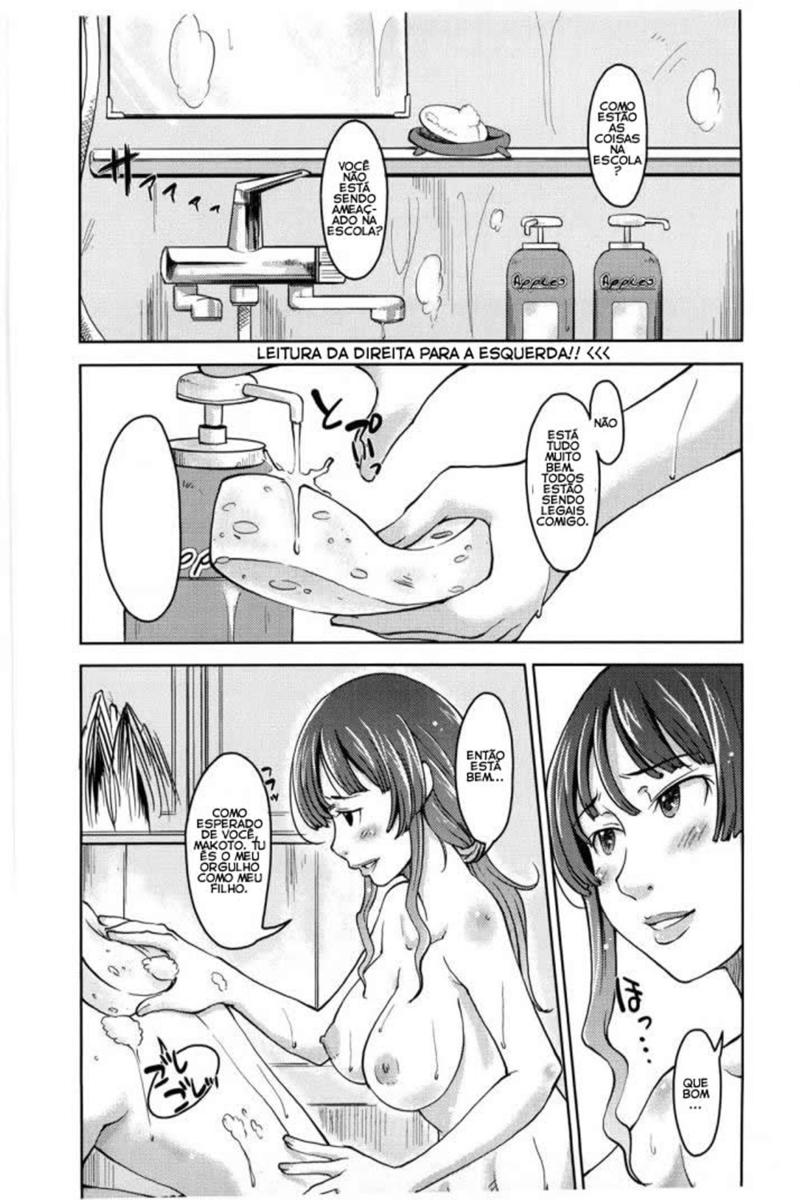 Hentai Incesto: O banho da mamãe - Foto 1
