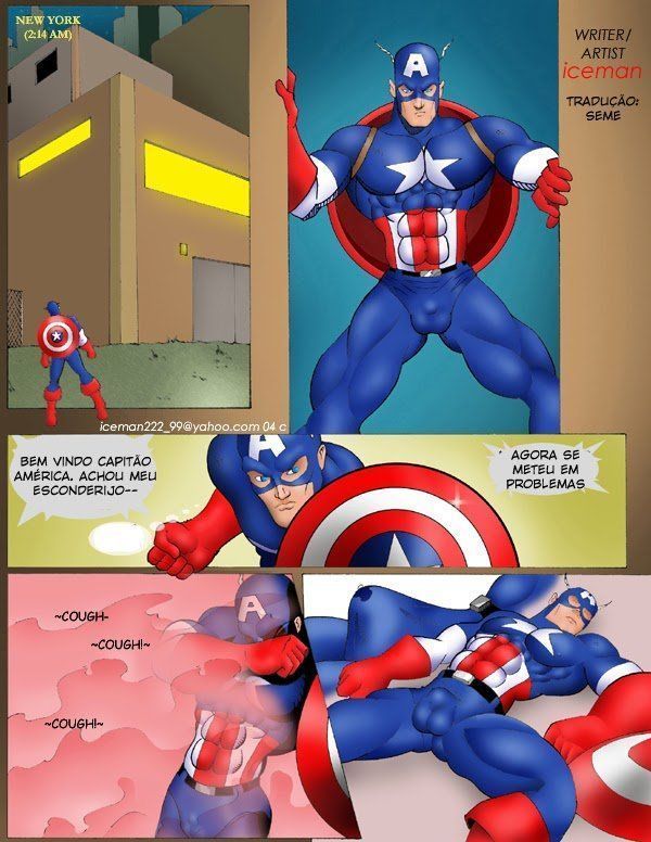 Capitão América violentadado no quadrinhos gay