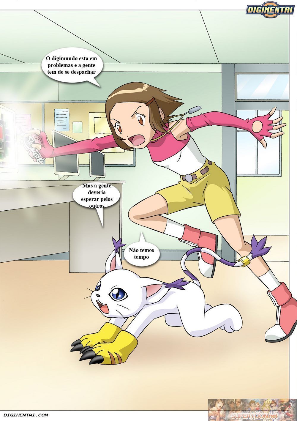 Digimon Pornô: Kari violentada