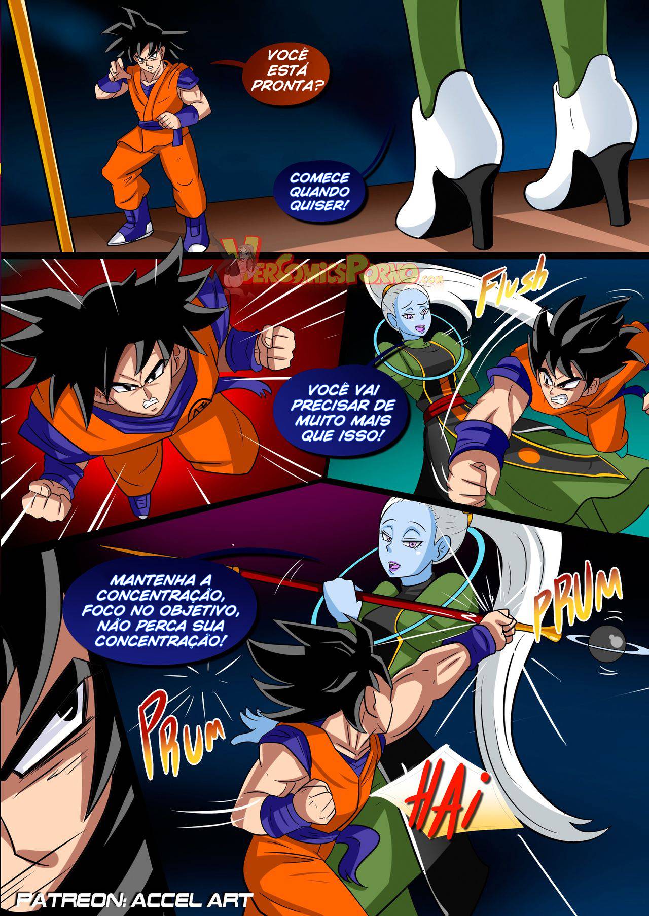 Dragon Ball Super Hentai: Goku fodendo às anjas - Foto 4