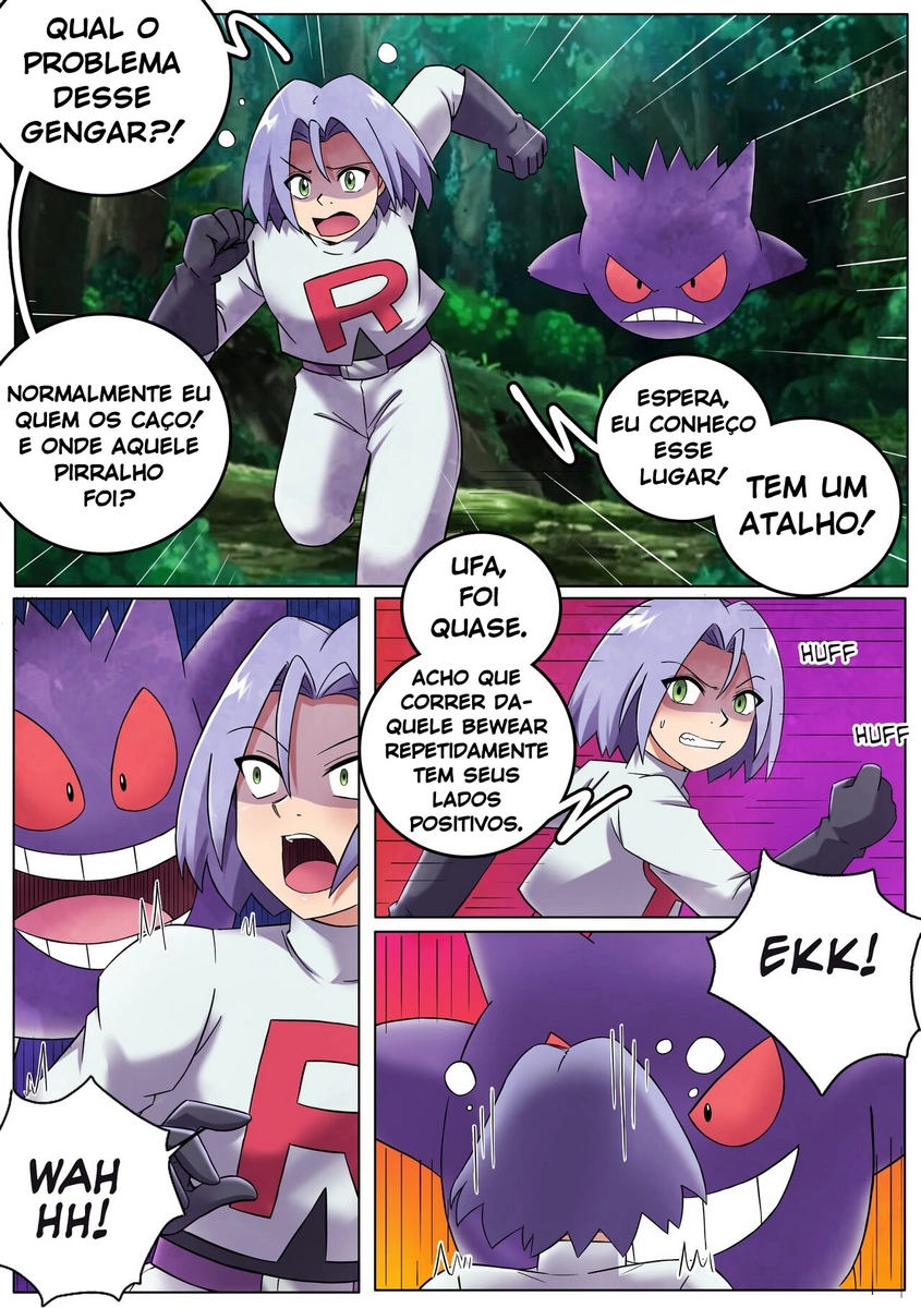 Pokémon Hentai: James é uma garota
