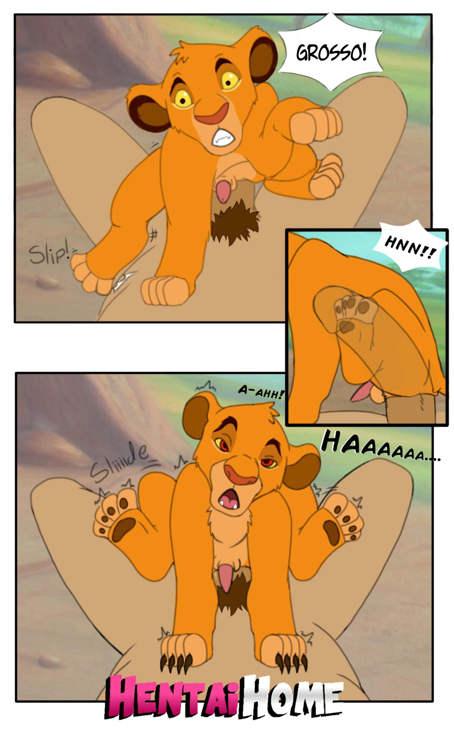 Cartoon Gay O rei leão Simba - Foto 3