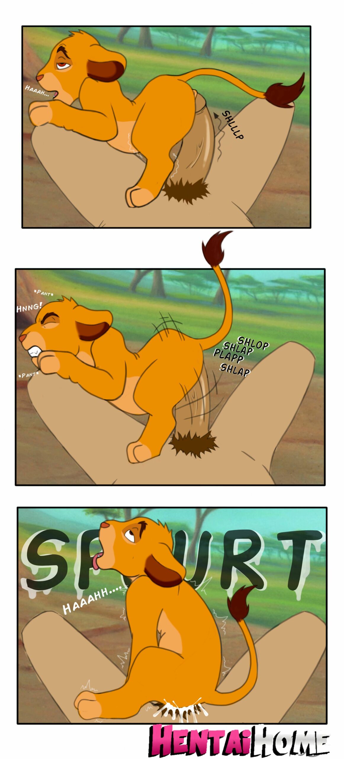 Cartoon Gay O rei leão Simba