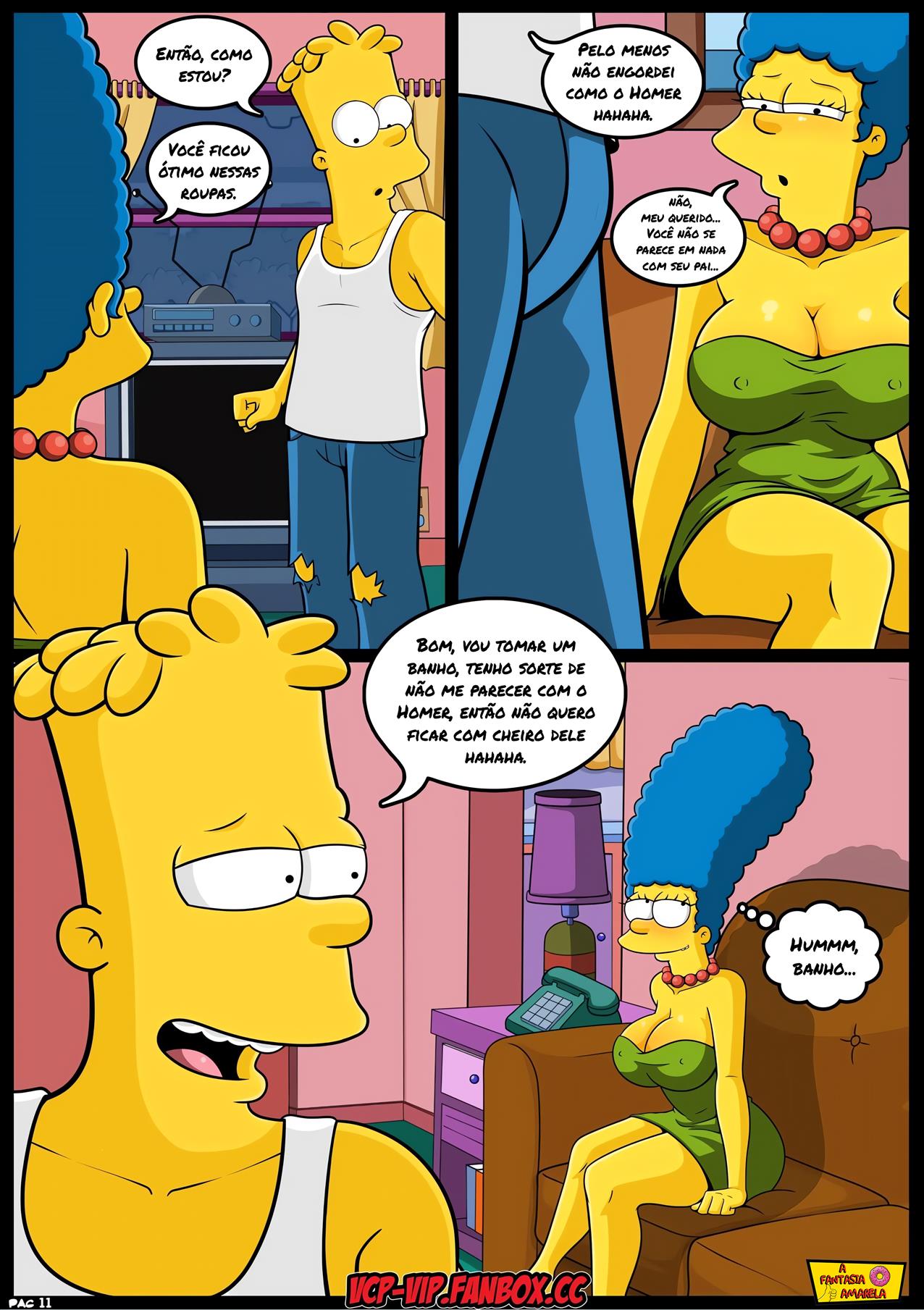 Os Simpsons HQ Hentai: Bart se torna homem - Foto 12