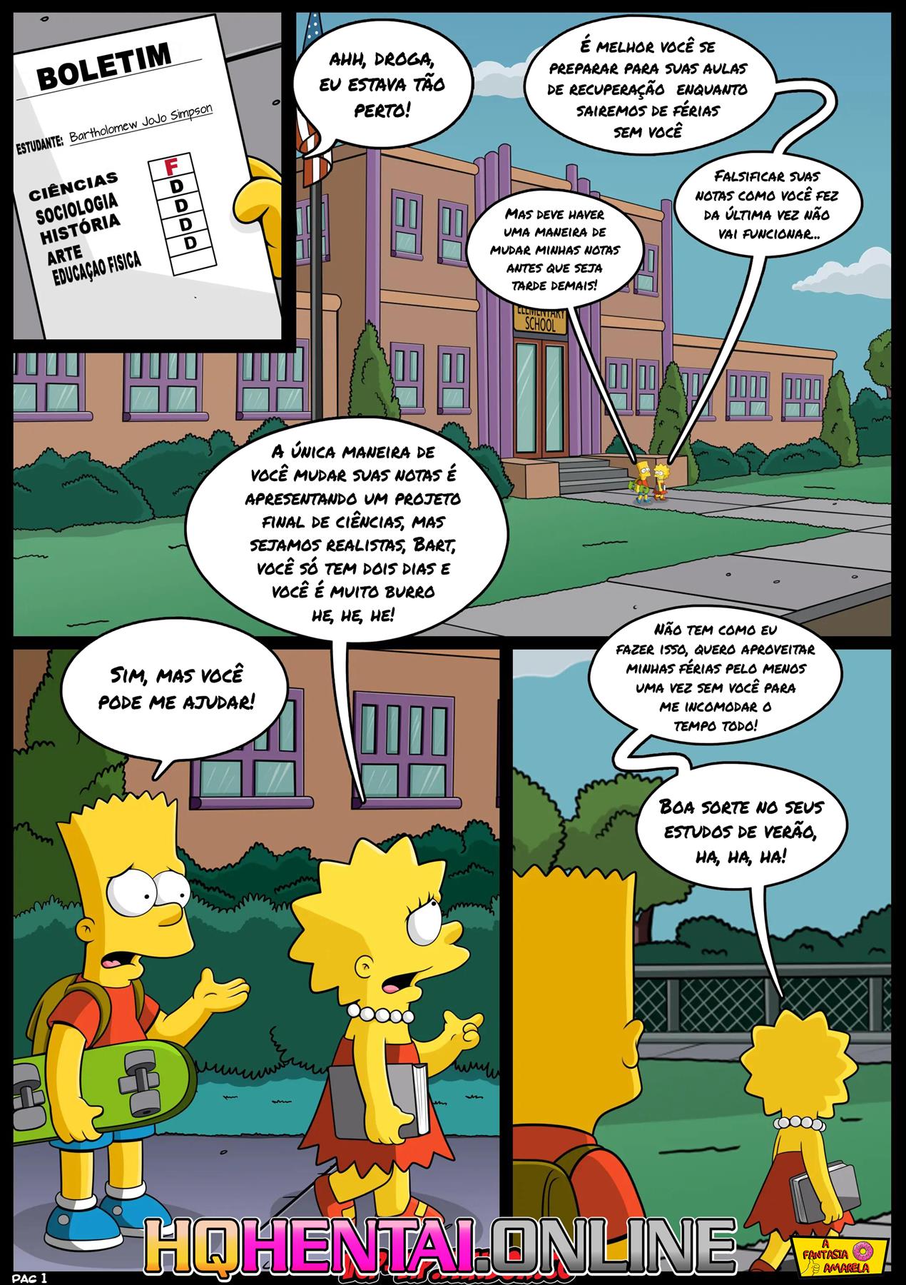 Os Simpsons HQ Hentai: Bart se torna homem - Foto 2