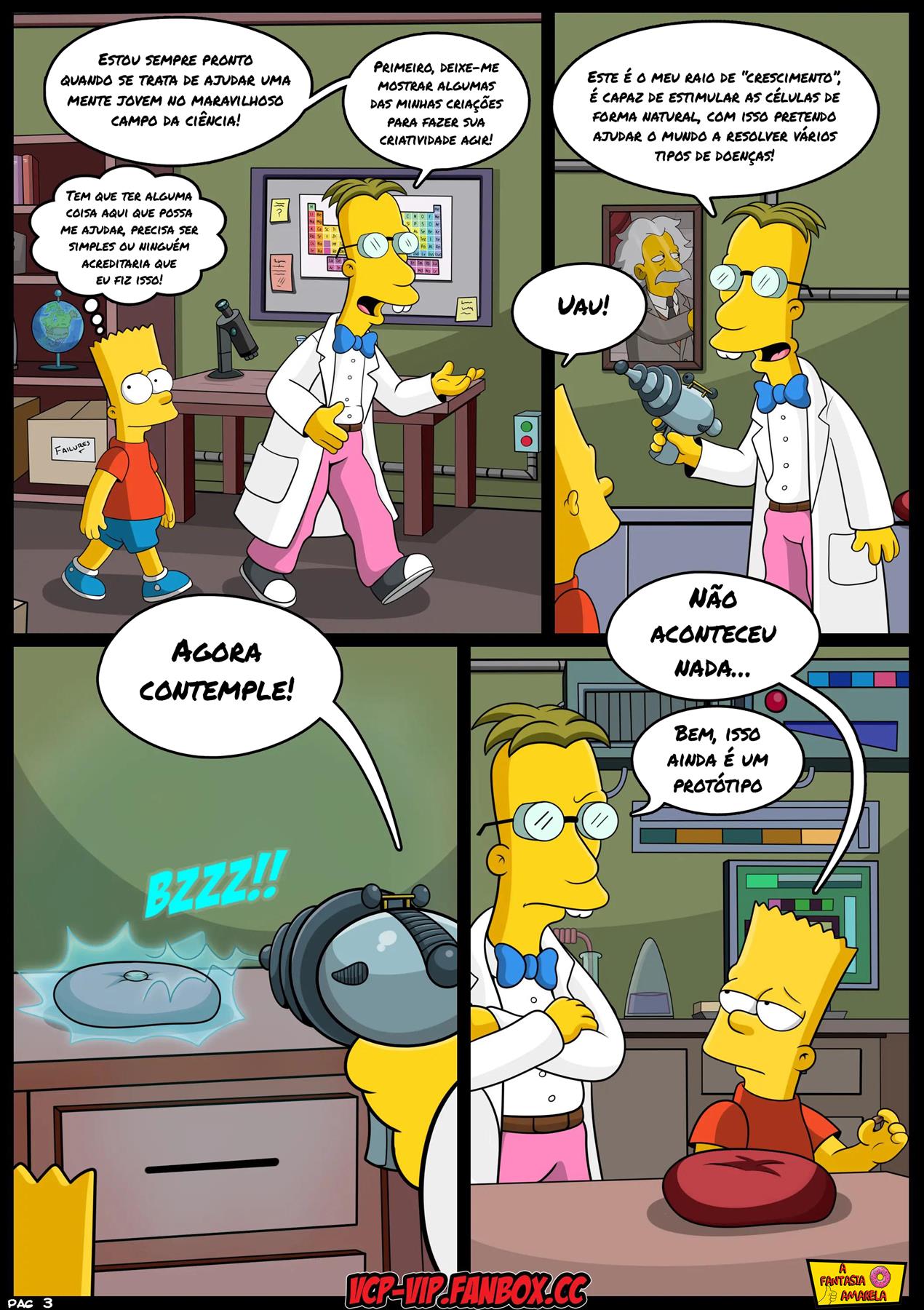 Os Simpsons HQ Hentai: Bart se torna homem - Foto 4