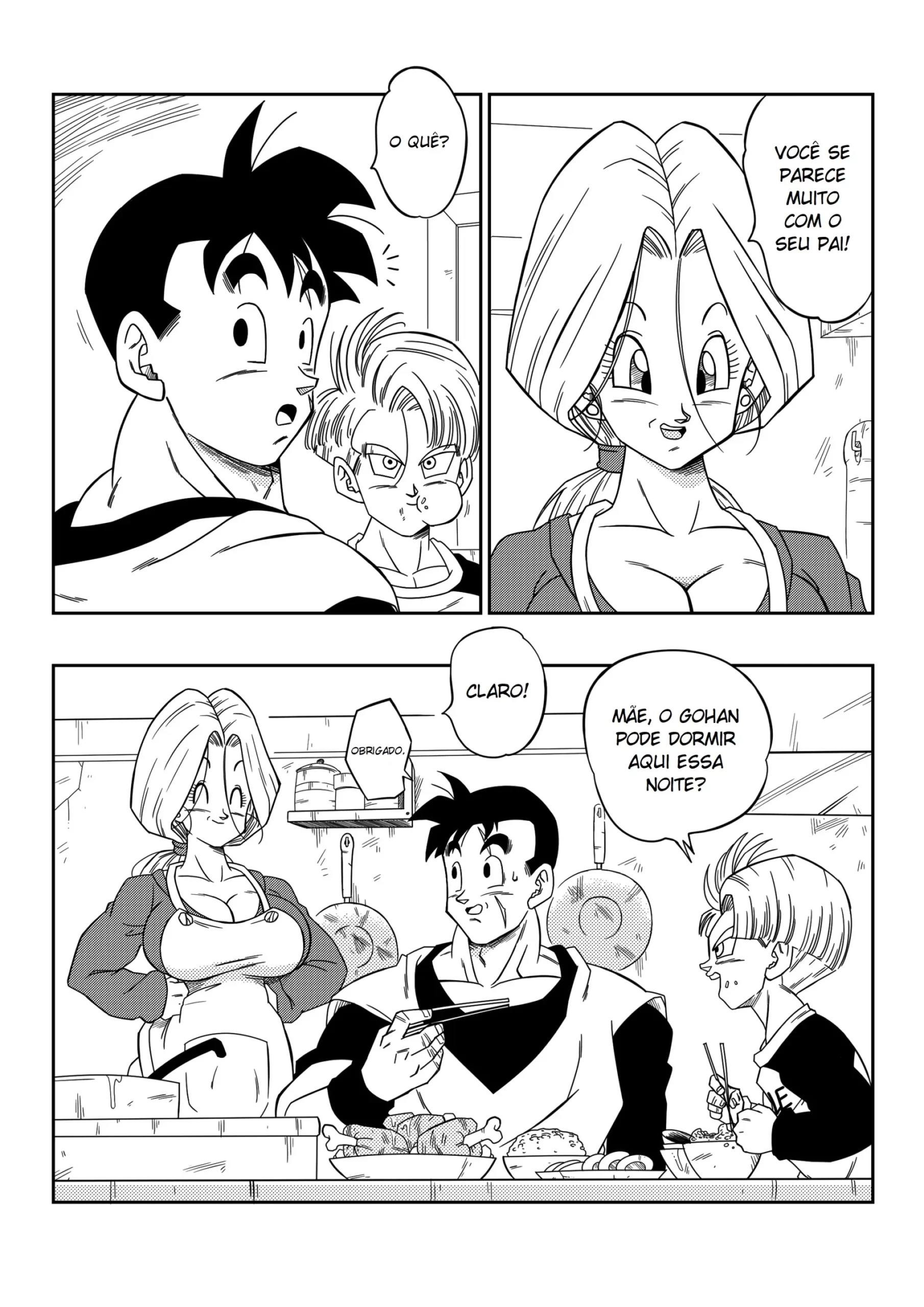 Bulma do futuro fodendo Gohan