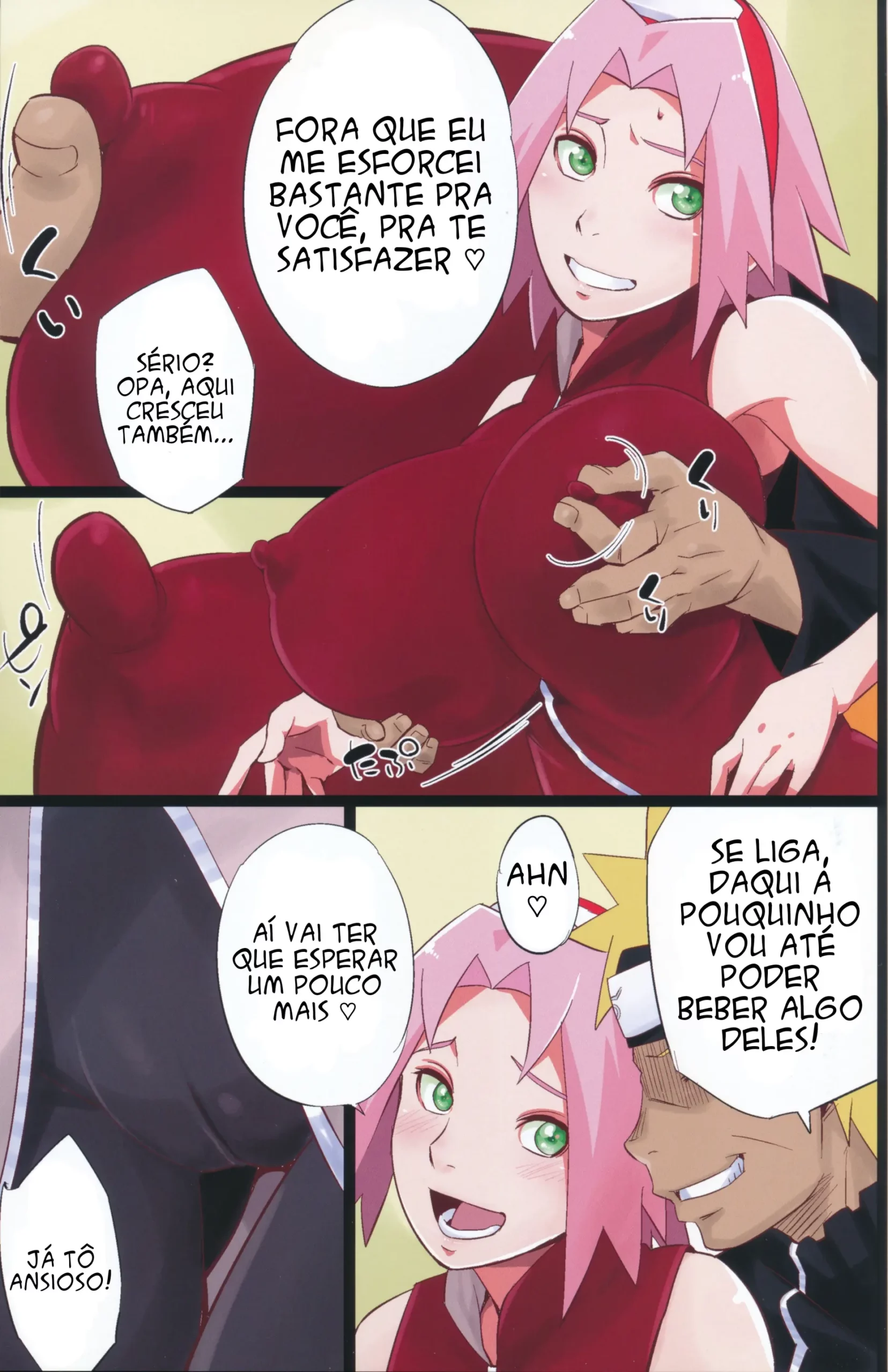 Naruto e Sakura fodendo juntos