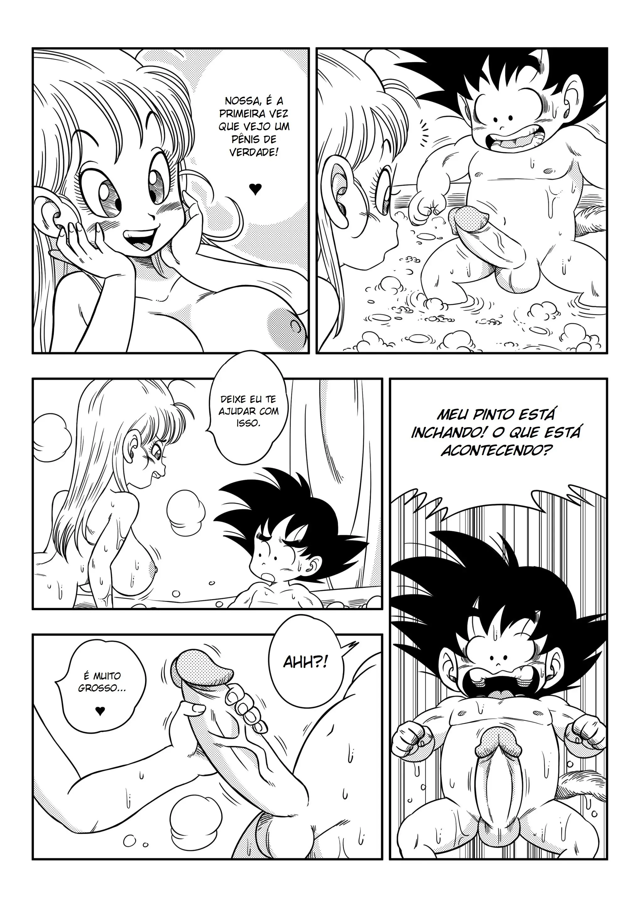 Bulma e Goku fodendo na banheira - Foto 10