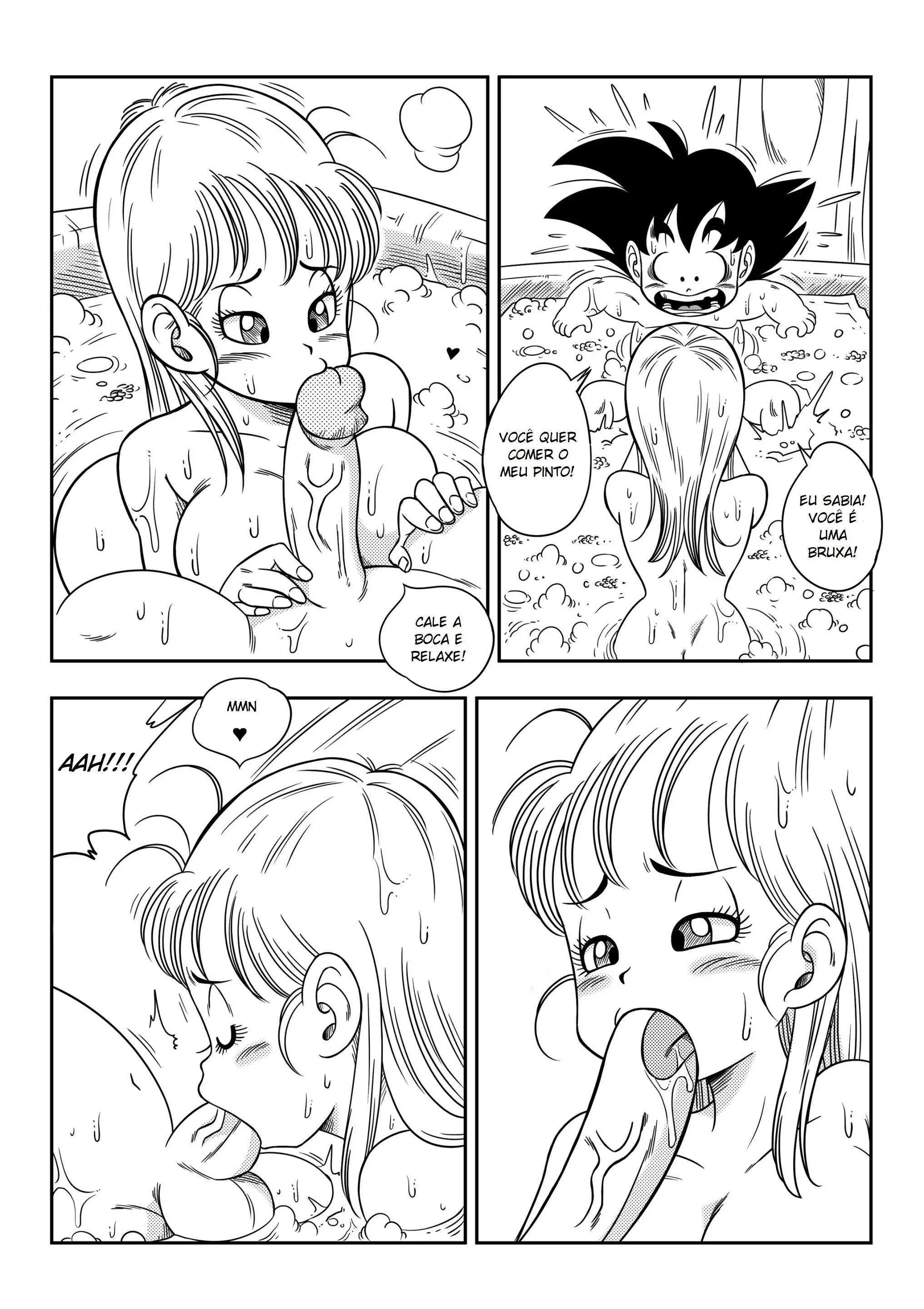 Bulma e Goku fodendo na banheira - Foto 11