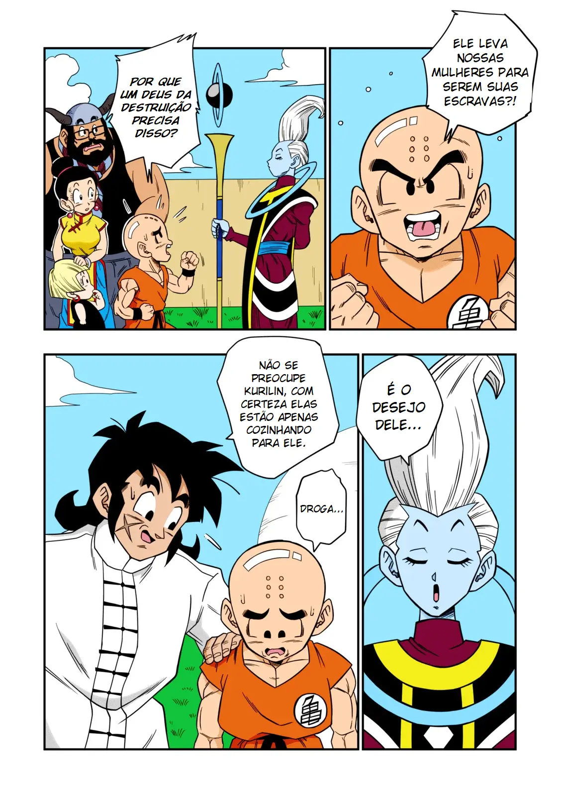 Beerus mete em Bulma e Androide 18 - Foto 13