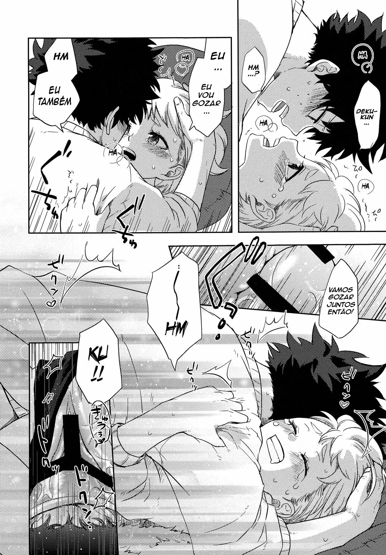 Izuku e fode Ochaco depois comer bolo - Foto 21