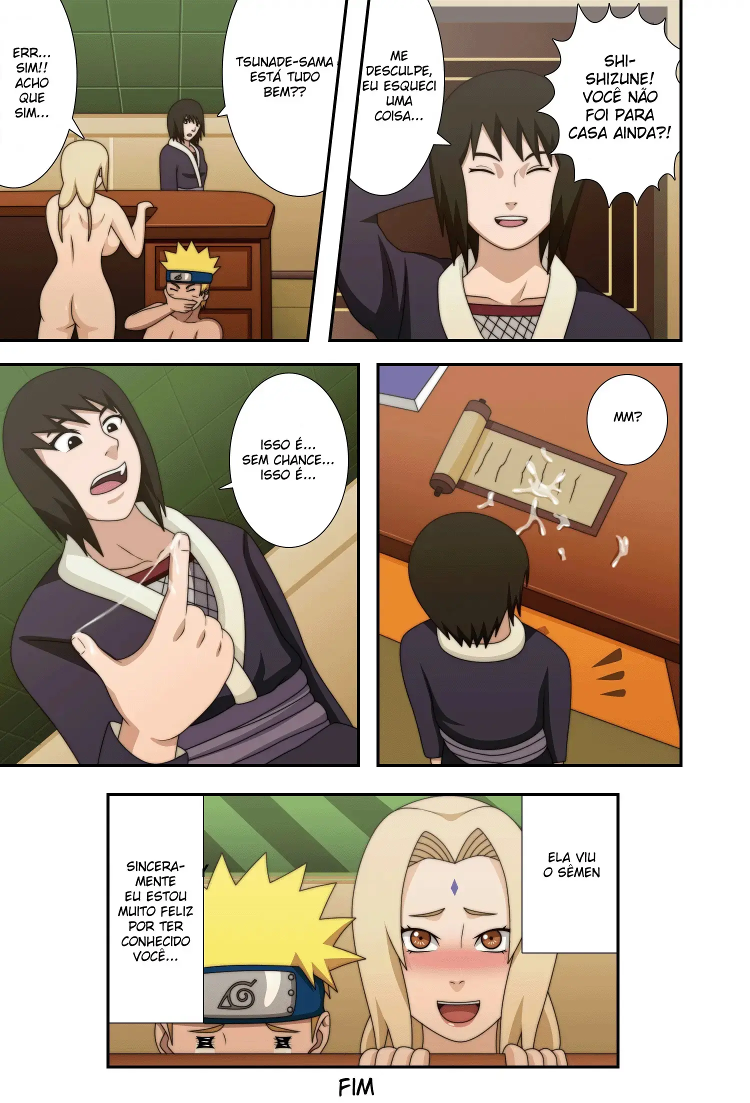 Naruto e Tsunade fodendo no escritório do Hokage - Foto 41